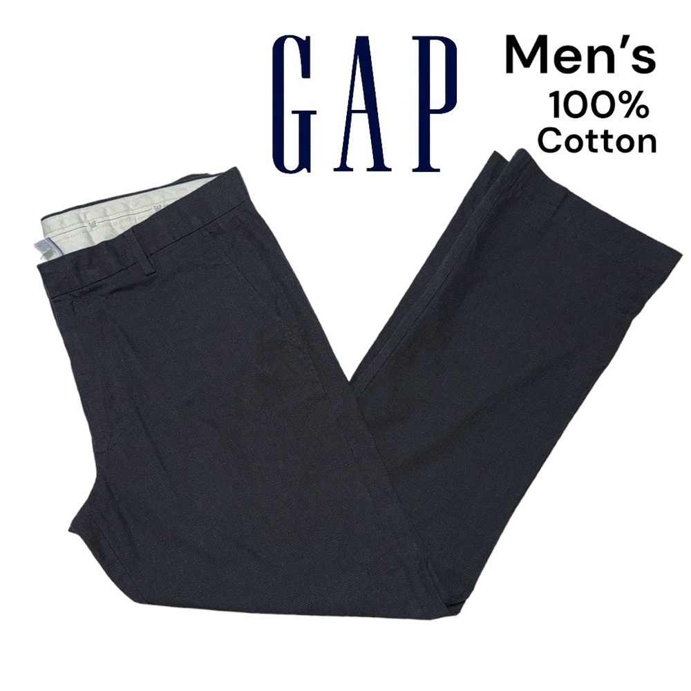 GAP (EUC) 100% Cotton Men’s plaid pants,size 36/31